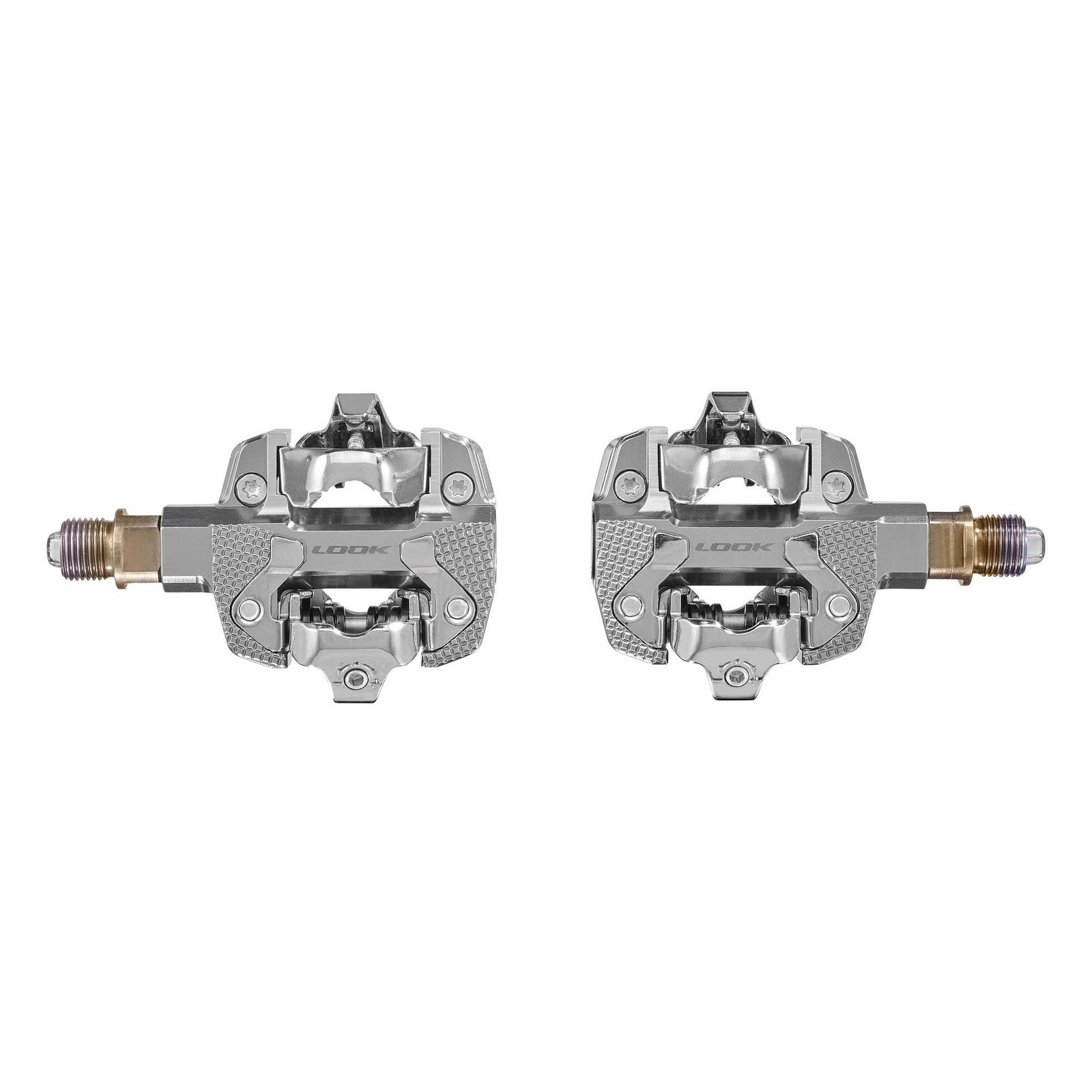 Look X-Track Power Dual Sided Powermeter Pedals Silver