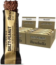 Barebells Protein Bars Salty Peanut - 12 Count, Pack of 2 - Protein Snacks with