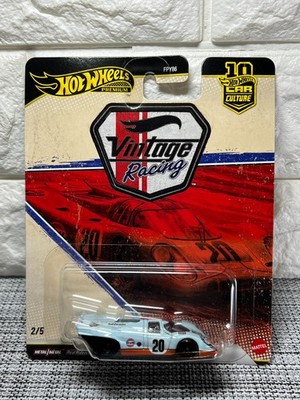 Hot Wheels Premium Vintage Racing Porsche 917K Car Culture Gulf Real Riders Blue