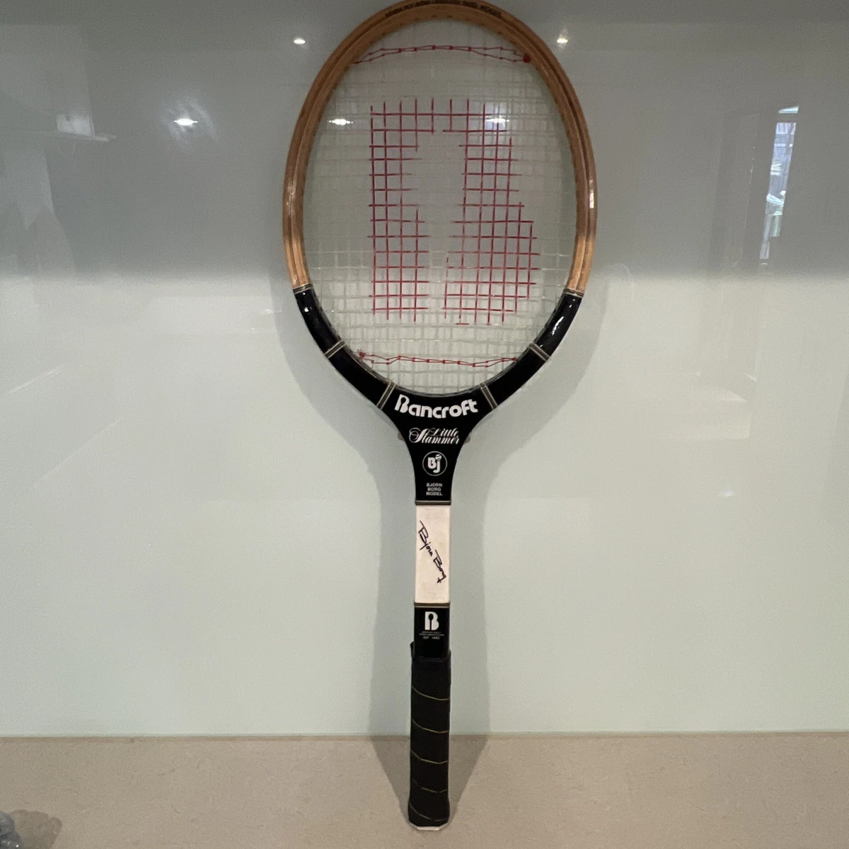 Ancienne Raquette De Tennis En Bois Bancroft Signature Bjorn Borg – Vintage Collection