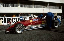 Patrick Tambay Ferrari 126C2 F1 Testing Paul Ricard France 1982 Old Photo