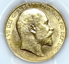 KING EDWARD VII 1902 £2 GOLD SOVEREIGN PCGS MS61