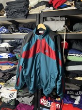Vintage Adidas Equipment Track Jacket 90s Teal Red Size L/XL D7
