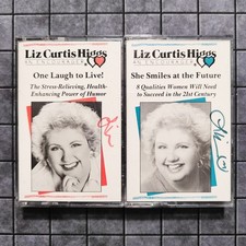 She Smiles At Future - One Laugh To Live - Liz Higgs SIGNED Set of 2 Cassette 