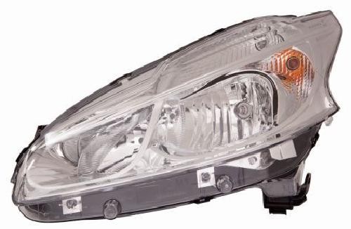 ABAKUS Right Main Headlight 550-1154R-LD-EM for Peugeot (H7, PX26d) Without Bulb