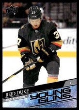 2020-21 Upper Deck Young Guns Reid Duke Rookie Vegas Golden Knights #202 R20