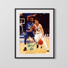Marquette Autograph Print - Markus Howard Driving - Golden Touch