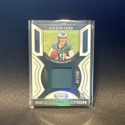 Panini 2025 Certified Kyle McCord New Generation Jerseys RC Eagles /499