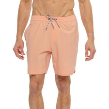 78 Free Fly Men's Andros Swim Trunks 7" - Orange Dusk - Medium - New With Tags