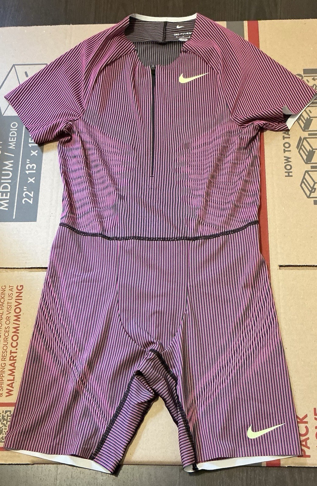 Nike Pro Elite Track Field Speedsuit Fuchsia 2024 Made In USA Medium FQ1287-617