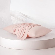 Cooling Pillow Cases for Hot Sleepers, Softer Than Silk Queen Pink Blush