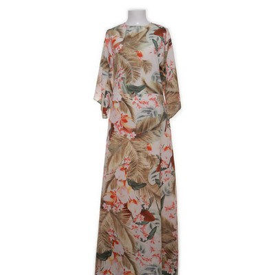 Make Way, Maxikleid, Größe: 42, Mehrfarbig, Polyester, Blumen, Damen #nIP