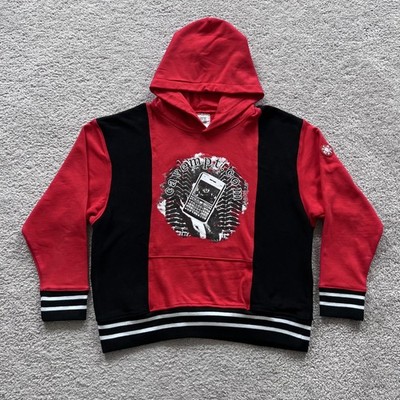 Cav Empt Red Black Pullover Hoodie Mens XL Graphic Made In Japan