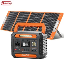Flashfish 300w 230wh Portable Solar Generator Optional With Solar Panel US Stock