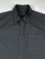 Topo Designs Short Sleeve Button Up Shirt Men’s Size Large Black