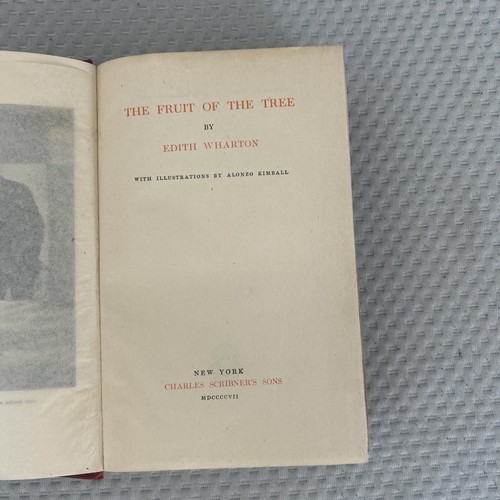 THE FRUIT OF THE TREE BY EDITH WHARTON FIRST EDITION 1907 Rare Collectible Copy - Picture 2 of 2