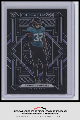 #ad 2021 Panini Obsidian #175 Tyson Campbell Electric Etch Purple RC # 100 $2.00
