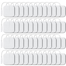 Reusable TENS Unit Electrode Pads 2"x2" - 48 Pack, Latex-Free, Self-Adhesive, Co