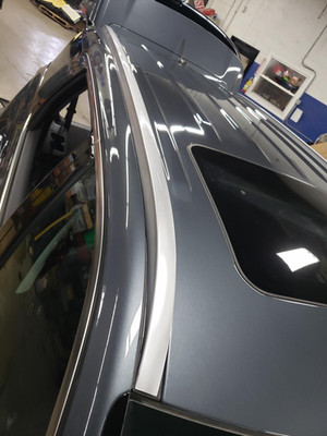20 21 22 23 24 25PALISADE Right Luggage Rack Roof Rail ONLY; Silver