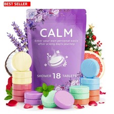 Luxury 18 Count Shower Bombs Natural Fragrance Relaxation Tablets for Gifting
