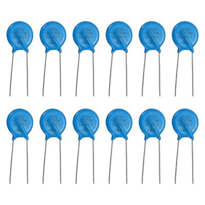 12Pcs Voltage Dependent Resistors 14D270K AC 17V 14.5mm Diameter for AC/DC