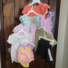 New Baby Girl Sz 18m Huge Bundle 9pc Lot 3G Dresses Tops Skort Rompers Swimsuit