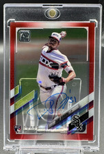 2021 Topps Clearly Authentic Autographs Red DANE DUNNING #CAADD RC Auto /50