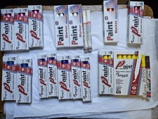 Huge Lot 49 Count Permanent, Medium Point Oil Based Marker Pens White, Blue, Red