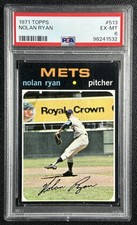 NOLAN RYAN PSA 6 1971 TOPPS BASEBALL #513 METS 1532