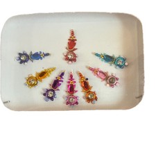 Indian Bollywood Bindi Body Jewel Self Adhesive, Crystal Forehead, Face Jewels