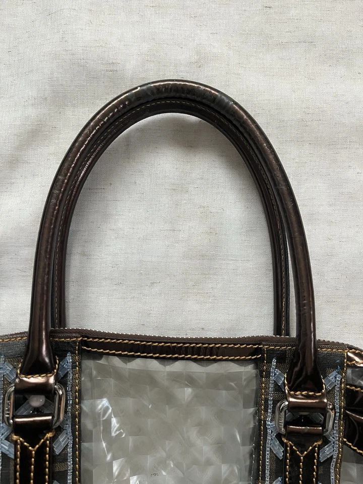 Bolso Fendi Forever Bauletto Cuentas PVC Transparente Color Raro De Colección Y2K Foto 2 de 4