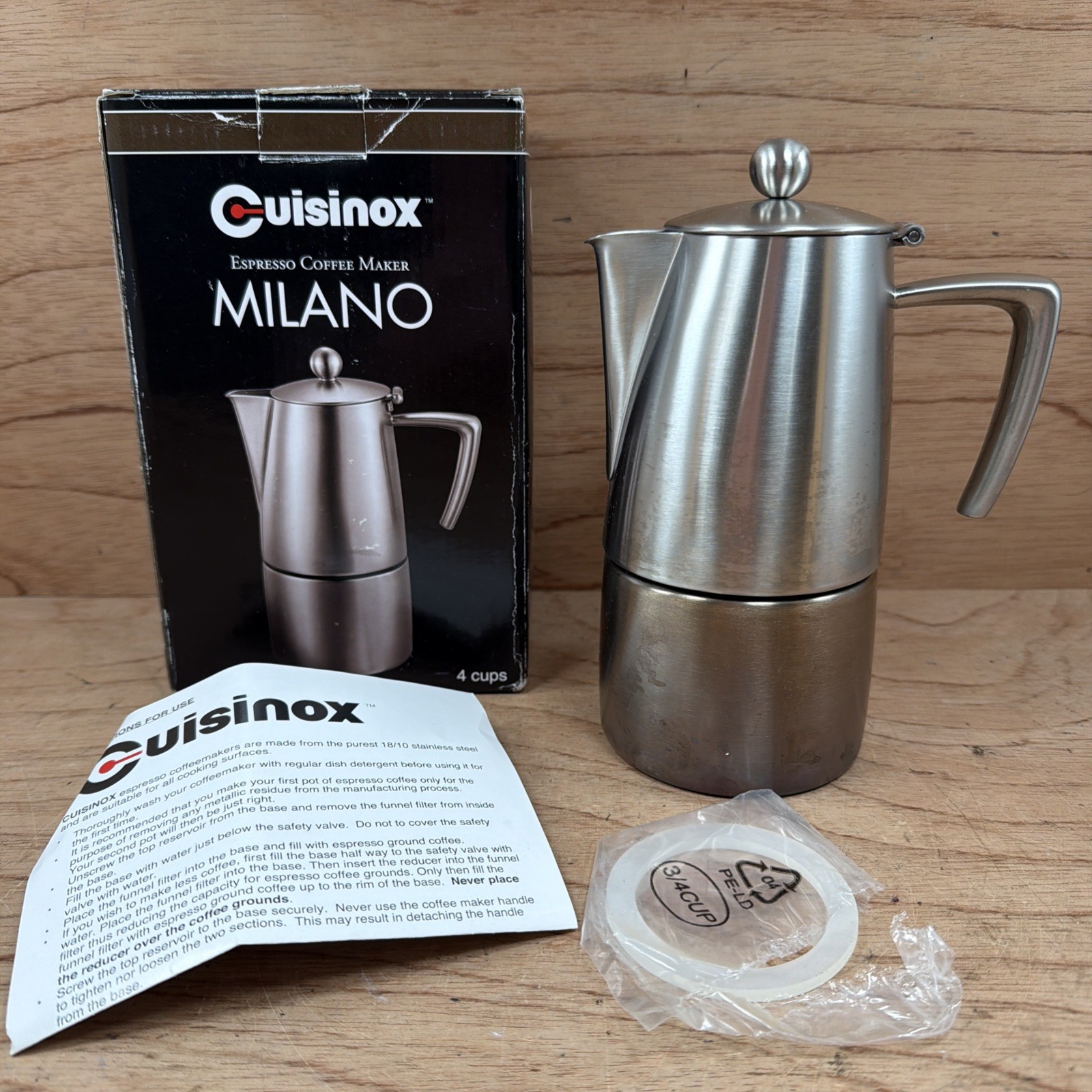 4 Cup, Stainless Induction.