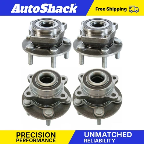 Front and Rear Wheel Hub Bearings Set of 4 for Subaru Forester 2012-2014 Impreza