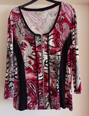 Shirtbluse, Canda, Gr. 40, Stretch, Reißverschluss, Damen, Top Zustand