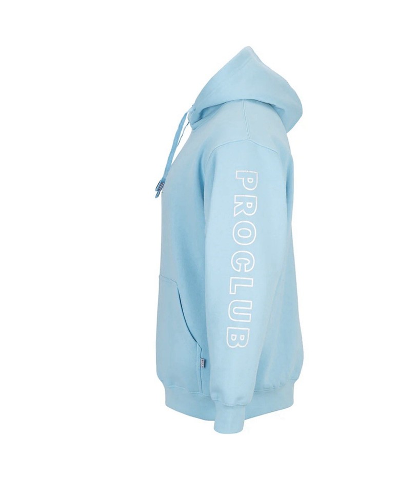Pro Club Men's Blue Pullover Hoodie - Size Medium | eBay