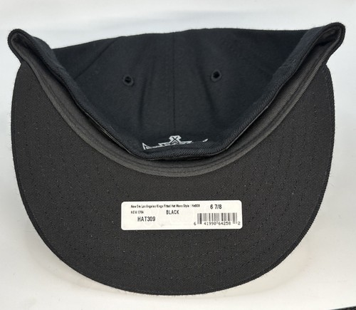 Gorra ajustada 59Fifty básica blanca y negra de la NHL Los Angeles Kings 6 7/8 - Imagen 6 de 9