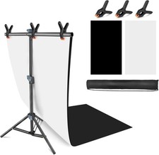 Product Photography Photo Backdrops Stand Kit Photo Background 26.8x50in White