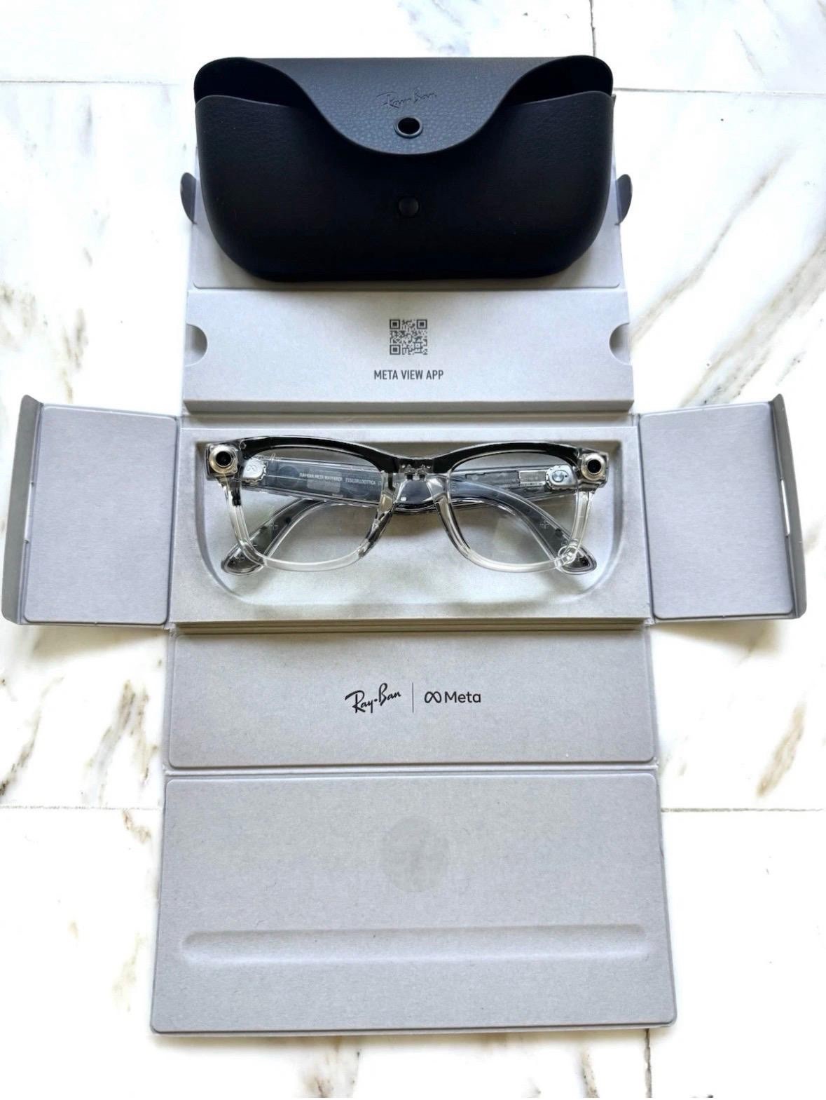Rayban Meta Wayfarer Limited Edition Transition Sapphire 2973/7500 Full Set