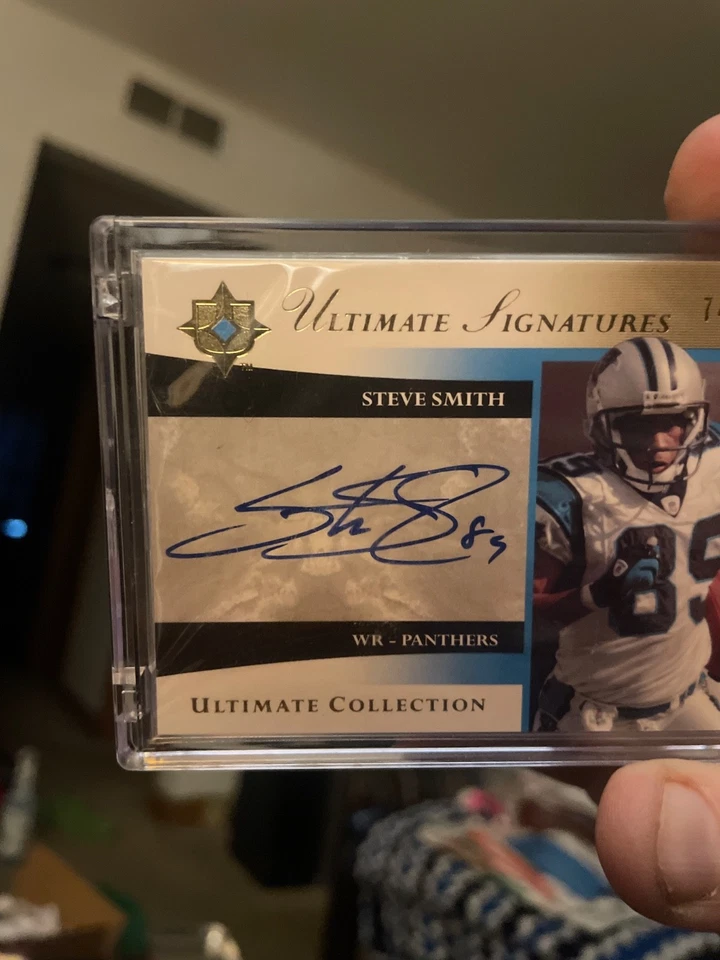 2006 Upper Deck Ultimate Collection Steve Smith Auto /75 ! Hard Signed! HOF 🔥🔥 - Image 3 of 4