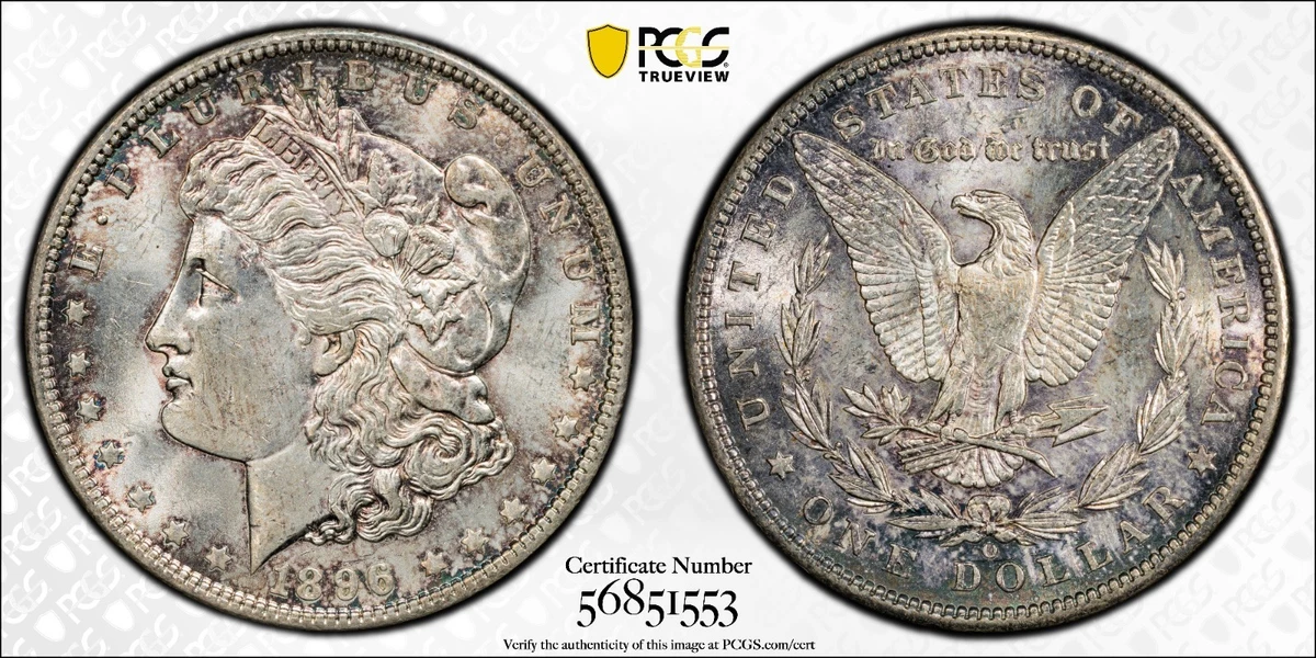 MS 62 Graded 1896 Year Morgan US Dollars (1878-1921) for sale | eBay
