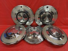 Vintage Set Of 5 1965 Plymouth 13 Hubcaps Valiant Barracuda