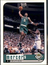 Ron Mercer 1998-99 UD Choice Preview Boston Celtics #7