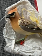 HALLMARK 2013 CEDAR WAXWING * PAINT DEFECT * READ *
