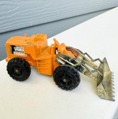 Vintage 1970s Majorette Tracto Pelle Front Loader Die Cast Metal France M655 Toy