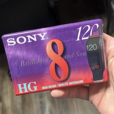 SONY 8mm HG High Grade 120 Minute Video Camcorder Tape Cassette P6-120HG SEALED