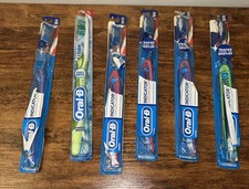 6x New Sealed Oral-B Indicator Contour Clean Toothbrushes - Mixed Soft  Medium