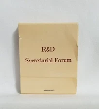 Vintage R&D Secretarial Forum Matchbook Advertising Matches Full