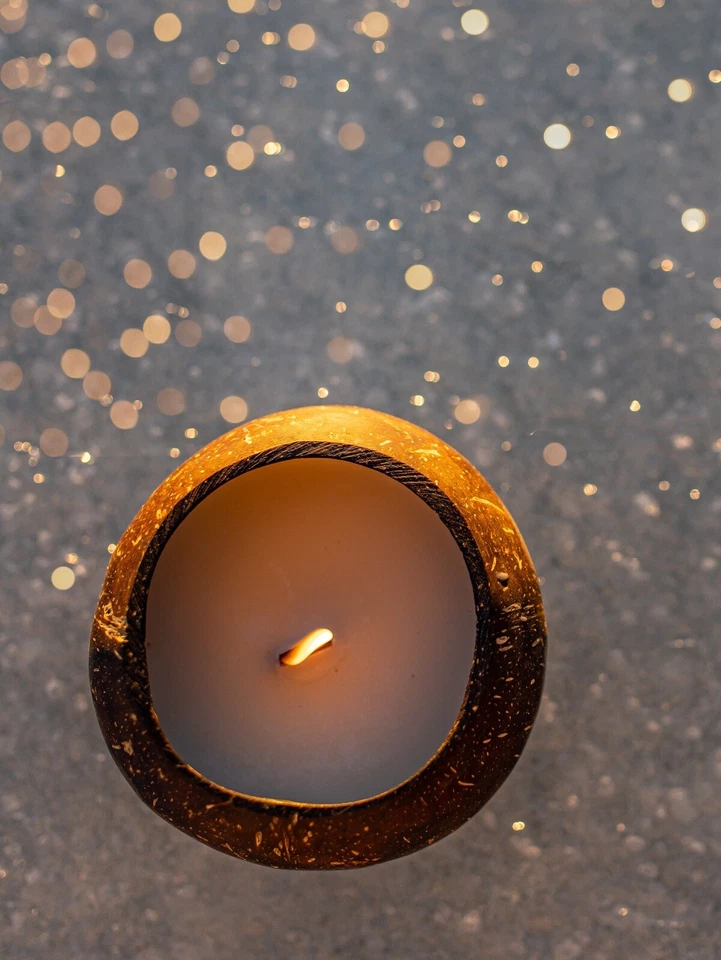 Geniune Coconut Shell Candle - Image 3 of 4