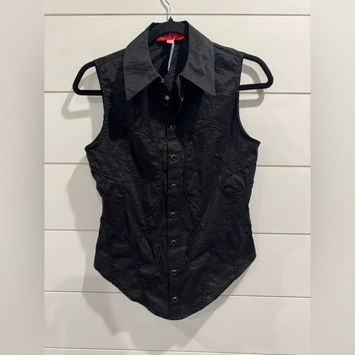 NWT Eckhaus Latta black contour top Size Small - 第 4/8 張圖片