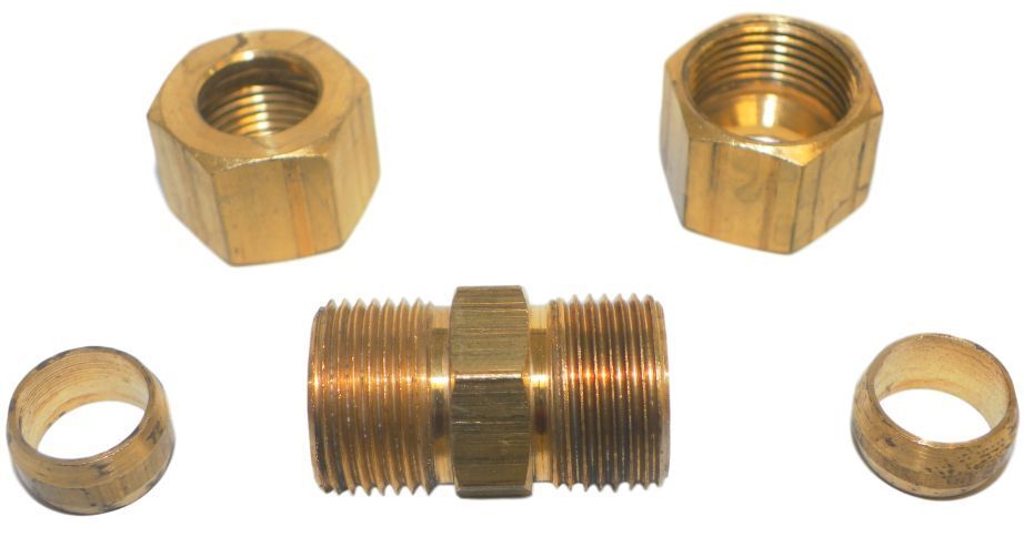 Big A Service Line 3-16250 Brass Male Connector Fitting Kit 5/16"" Lot Of 10 Kits